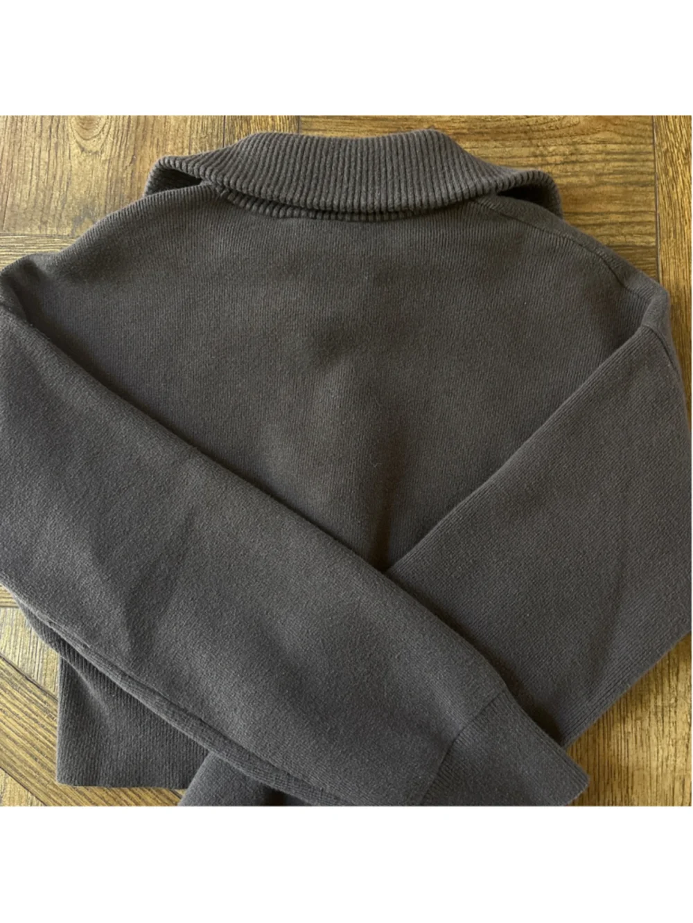 Alo Yoga scholar knit cropped full zip jacket size S